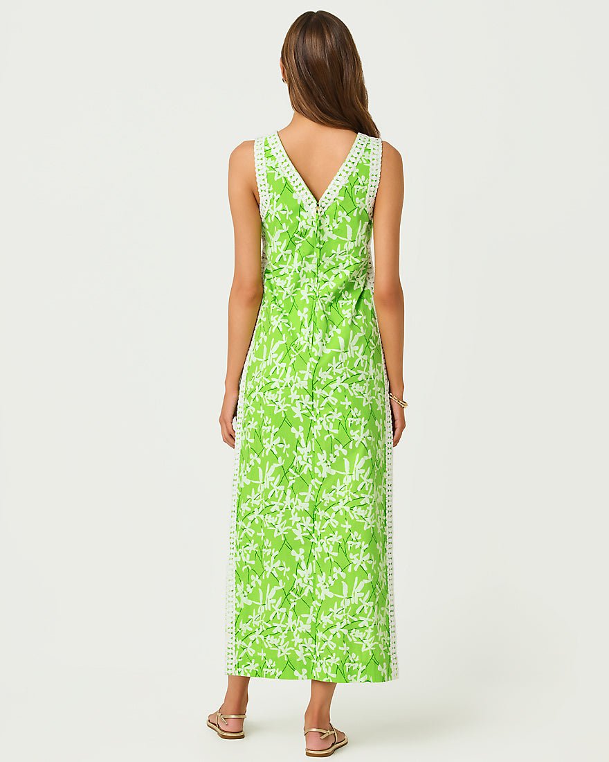 Lilly Pulitzer - Tina Maxi Romper - Crocodile Green Liza Overprint