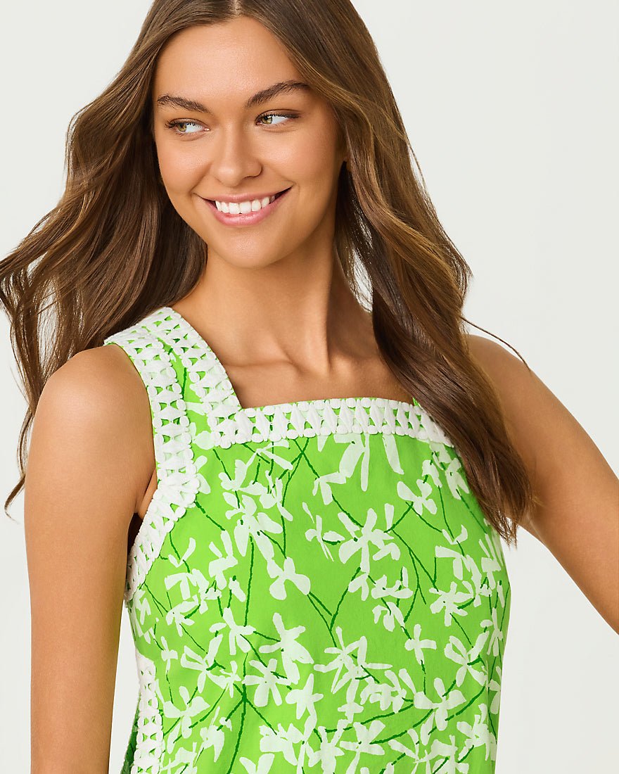 Lilly Pulitzer - Tina Maxi Romper - Crocodile Green Liza Overprint