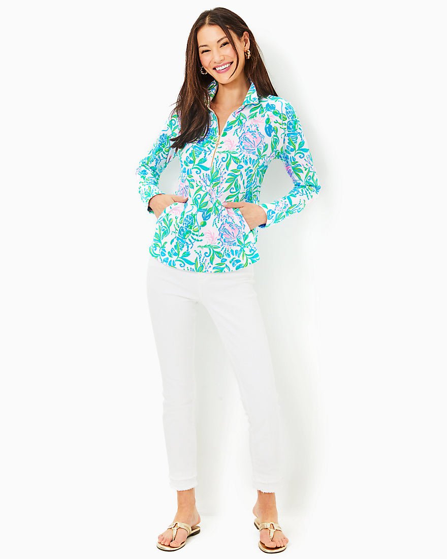 Upf 50 Plus Skipper Popover - Resort White Just A Pinch - 12