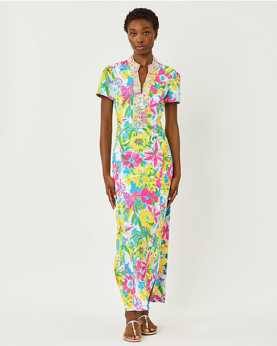 Lilly Pulitzer - Velora Maxi Romper - Multi Lovely Lilly