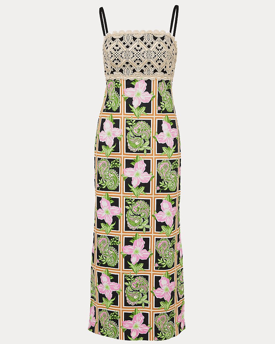 Lilly Pulitzer - Vena Stretch Maxi Dress - Onyx Window Shopper