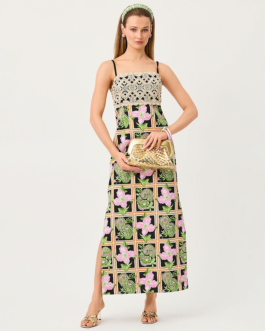 Lilly Pulitzer - Vena Stretch Maxi Dress - Onyx Window Shopper