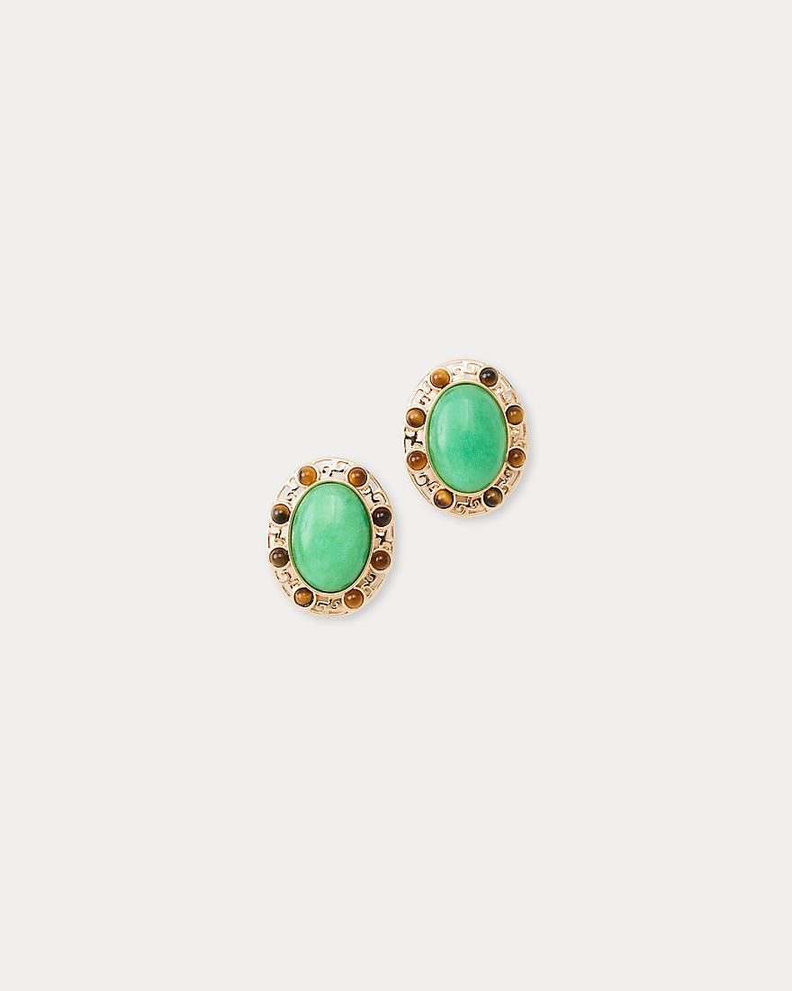 Lilly Pulitzer - Via Palm Earrings - Chateau Green