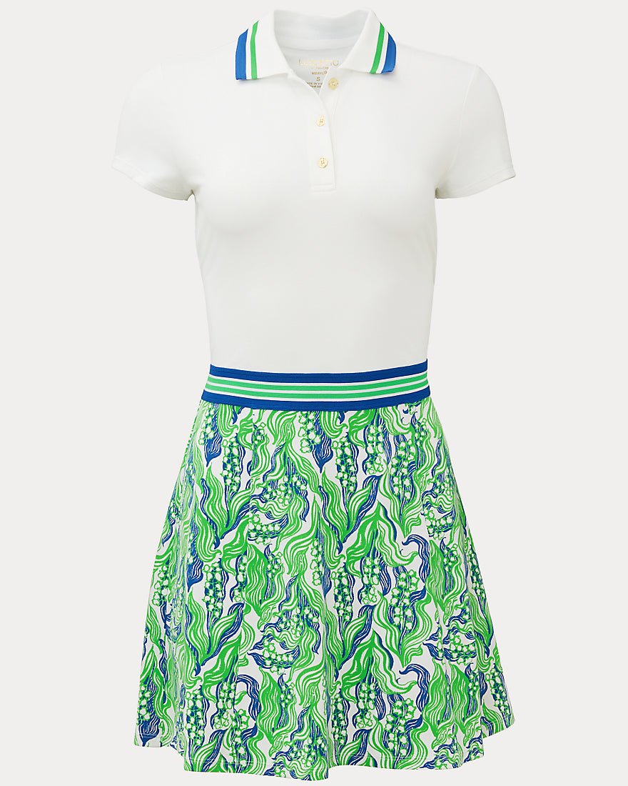 Lilly Pulitzer - Viento Dress Upf 50 Plus - Putting Green Lilly Of The Valley
