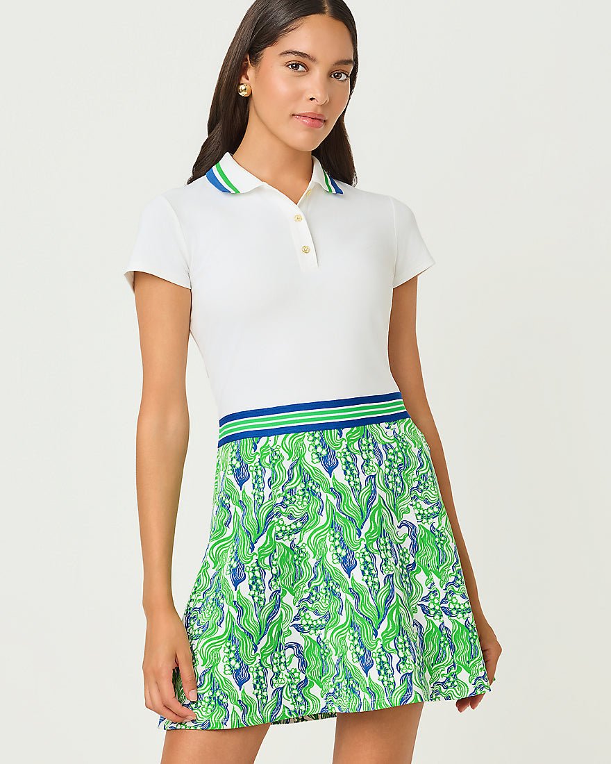 Lilly Pulitzer - Viento Dress Upf 50 Plus - Putting Green Lilly Of The Valley