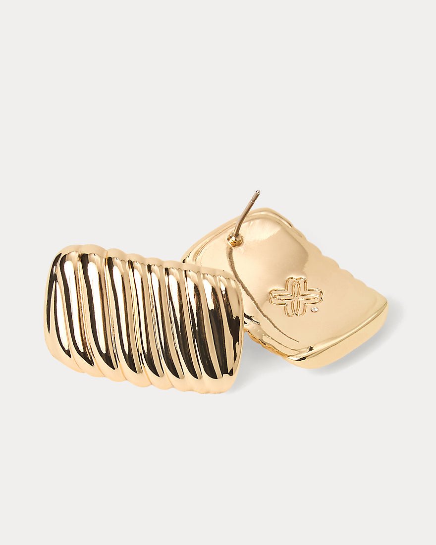 Lilly Pulitzer - Viney Liney Earrings - Gold Metallic