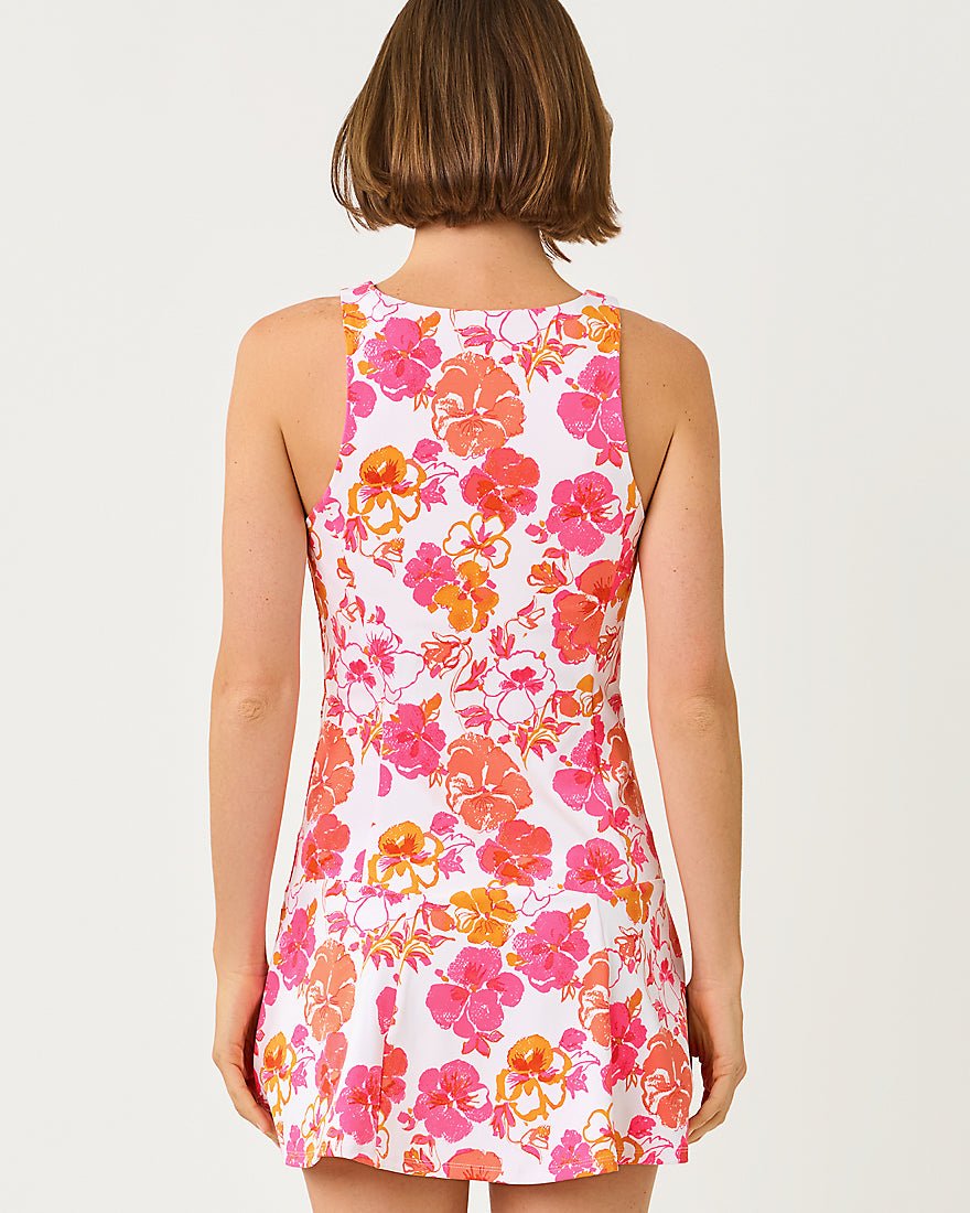 Lilly Pulitzer - Westley Active Dress Upf 50 Plus - Resort White Pansy Fansy
