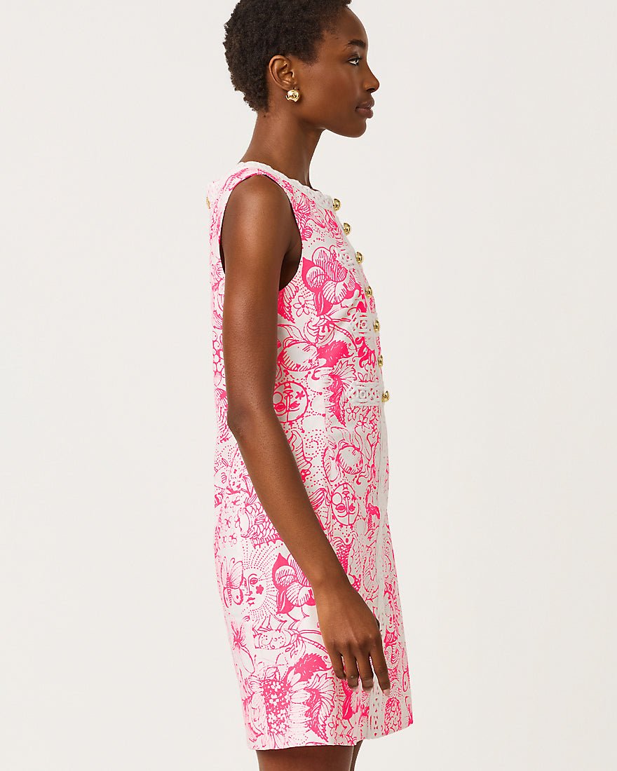 Lilly Pulitzer - Wister Stretch Shift Dress - Cherry Blossom Pink Fleur De Lilly