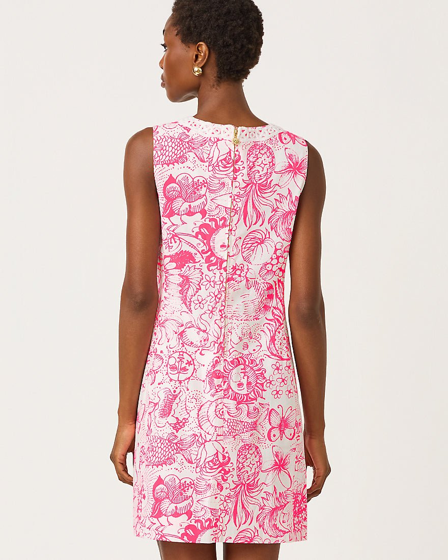 Lilly Pulitzer - Wister Stretch Shift Dress - Cherry Blossom Pink Fleur De Lilly