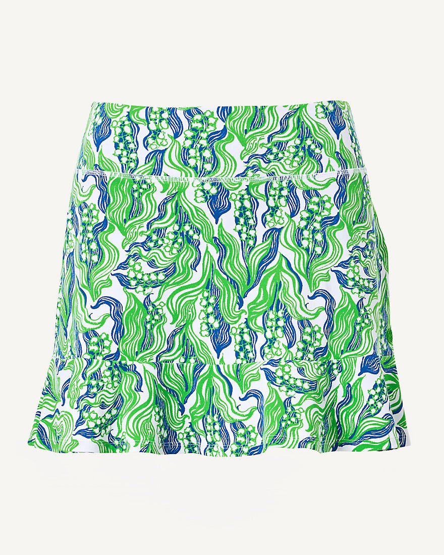 Lilly Pulitzer - Zadora High Rise Skort Upf 50 Plus - Putting Green Lilly Of The Valley