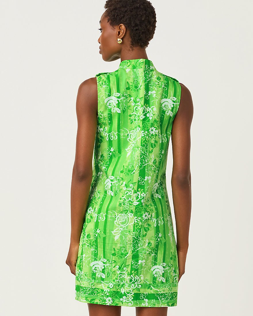 Lilly Pulitzer - Zorella Shift Dress - Jackfruit Green Roseys Petals Overlay
