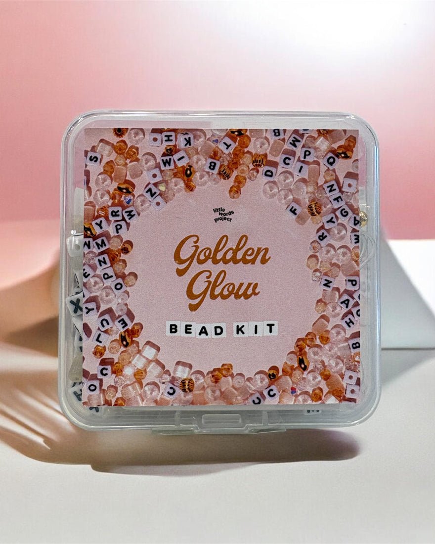 Little Words Project - Golden Glow Bead Kit - Golden Gold