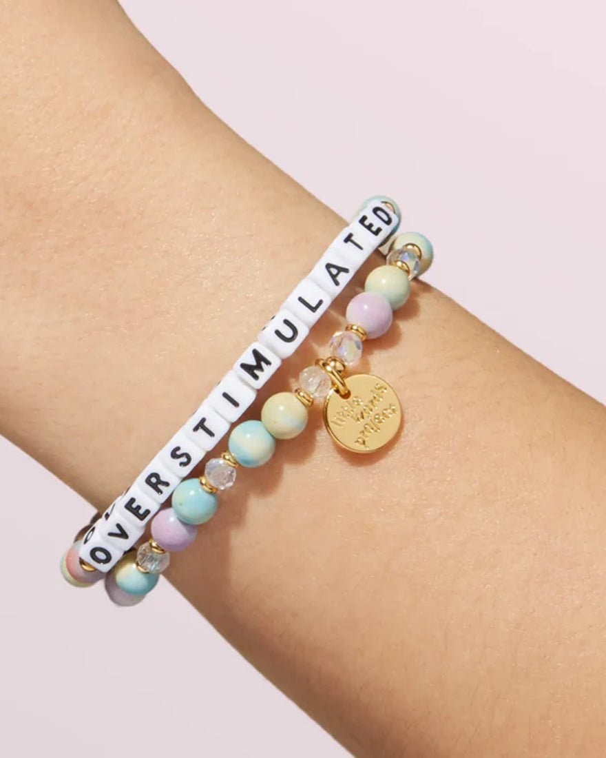 Little Words Project - Overstimulated Bracelet - White