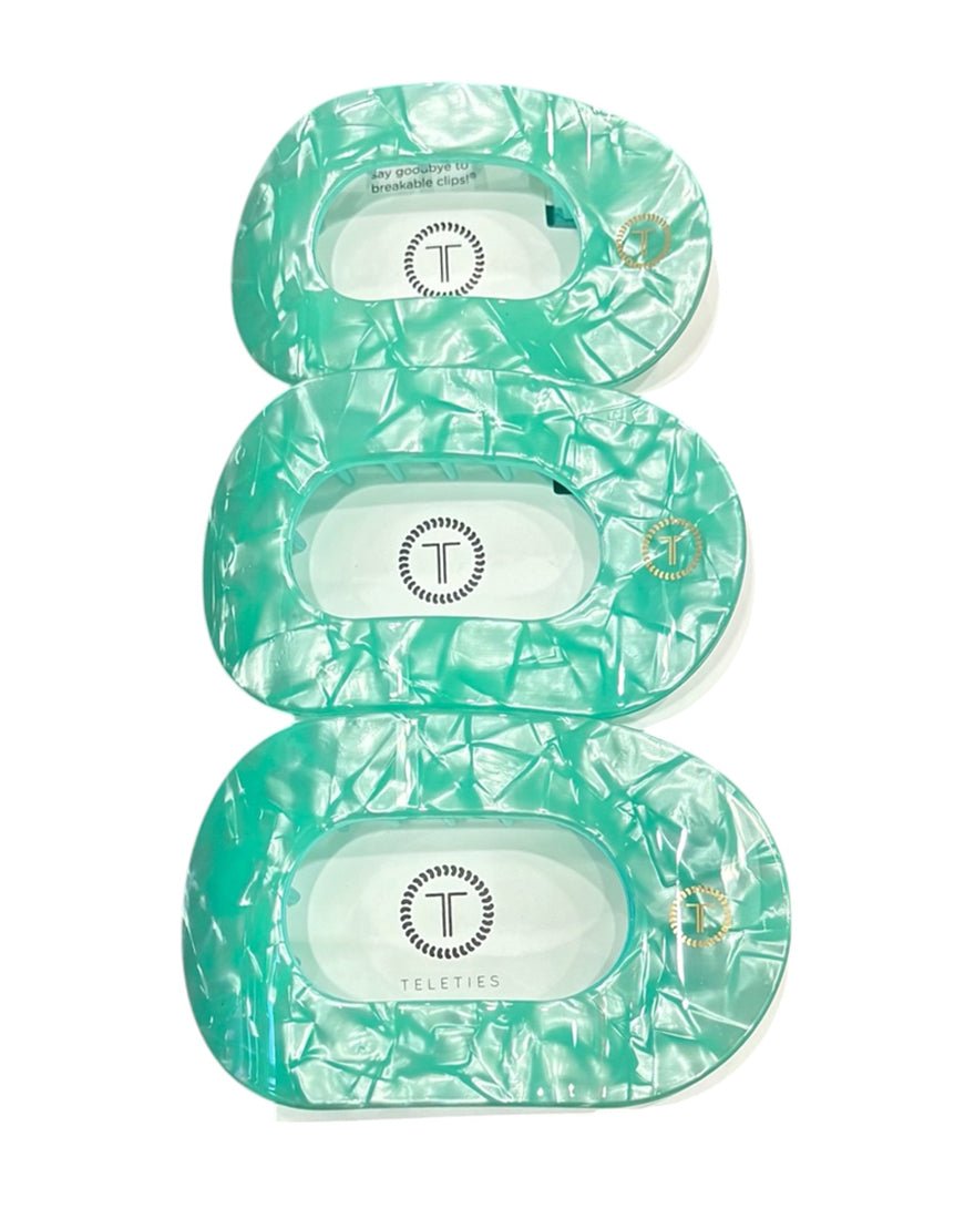 Teleties - Flat Round Hair Clips - Spring Splash