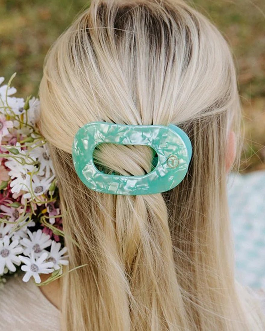 Teleties - Flat Round Hair Clips - Spring Splash