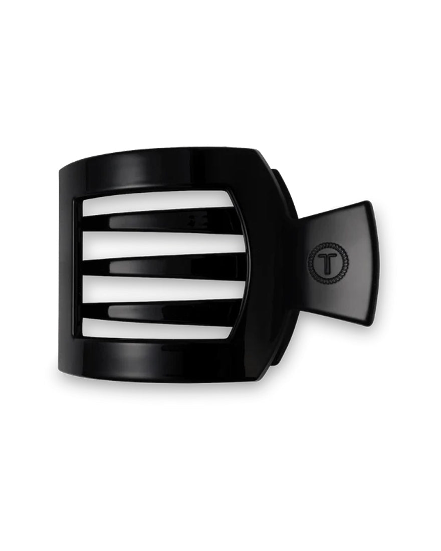 Teleties - Flat Square Hair Clips - Jet Black