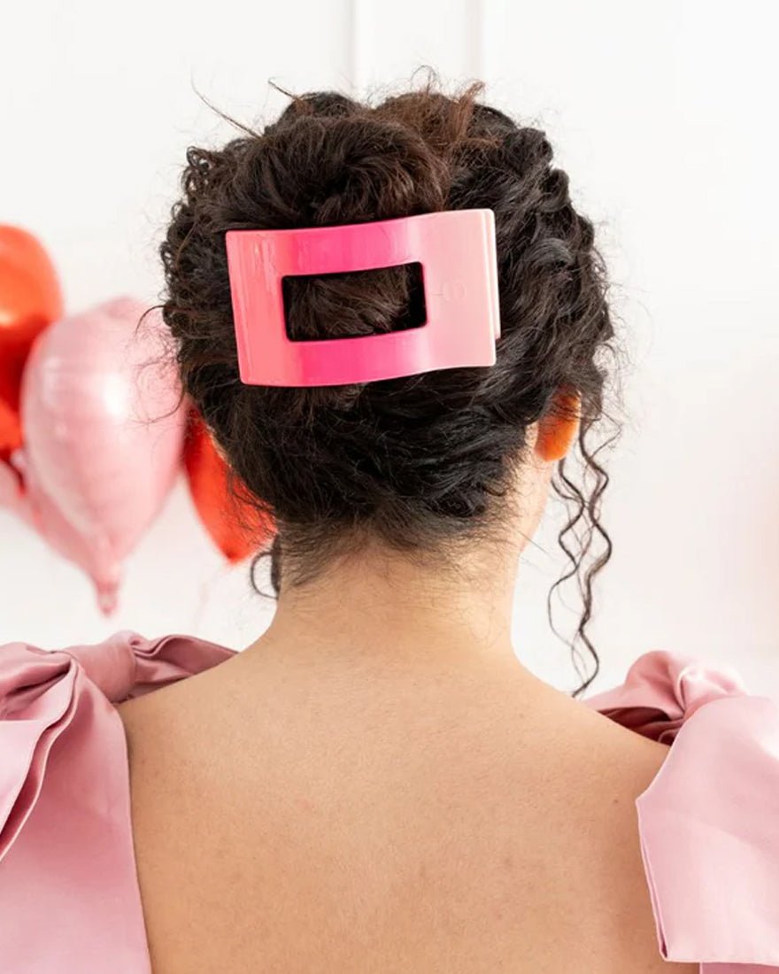 Teleties - Rectangle Flat Hair Clips - Blue Lagoon