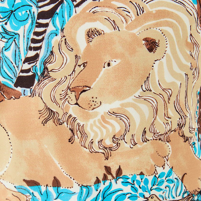 Lilly Pulitzer Print - Breezy Aqua Lillys Zoo