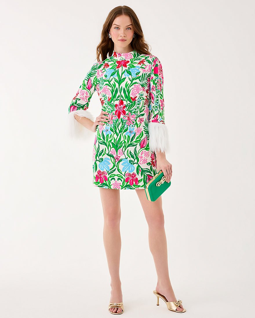Agnes Skirted Romper - Multi Glowing Gardens
