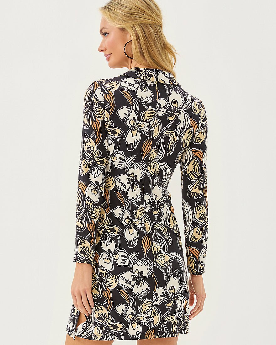 Alalynn Long Sleeve Romper - Onyx Irisistable