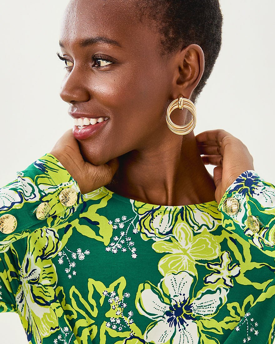 Alessani Maxi Dress - Fiddle Leaf Green Once And Floral