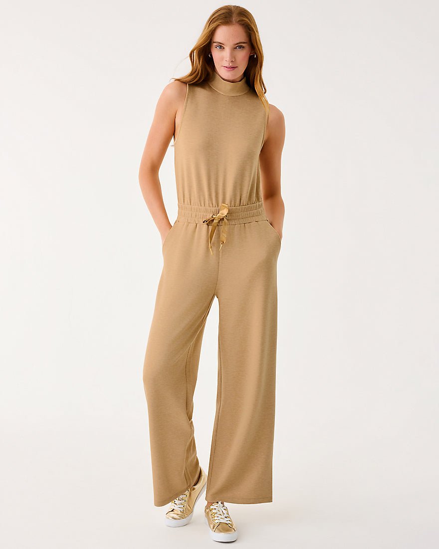 Amore Upf 50 Plus Jumpsuit - Heathered Iced Latte
