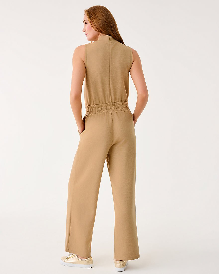 Amore Upf 50 Plus Jumpsuit - Heathered Iced Latte
