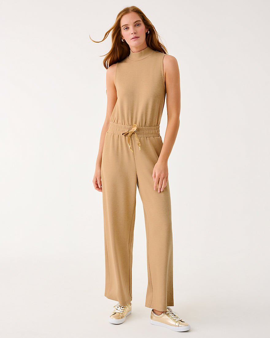 Amore Upf 50 Plus Jumpsuit - Heathered Iced Latte
