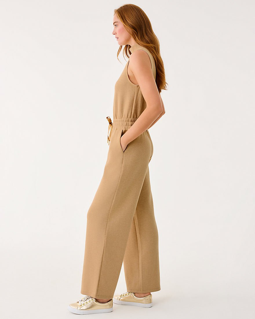 Amore Upf 50 Plus Jumpsuit - Heathered Iced Latte