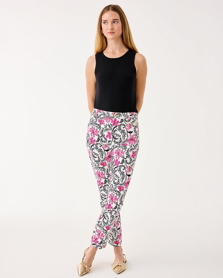 Lilly Pulitzer - Ana High Rise Pant - Coconut Sunshine Seekers