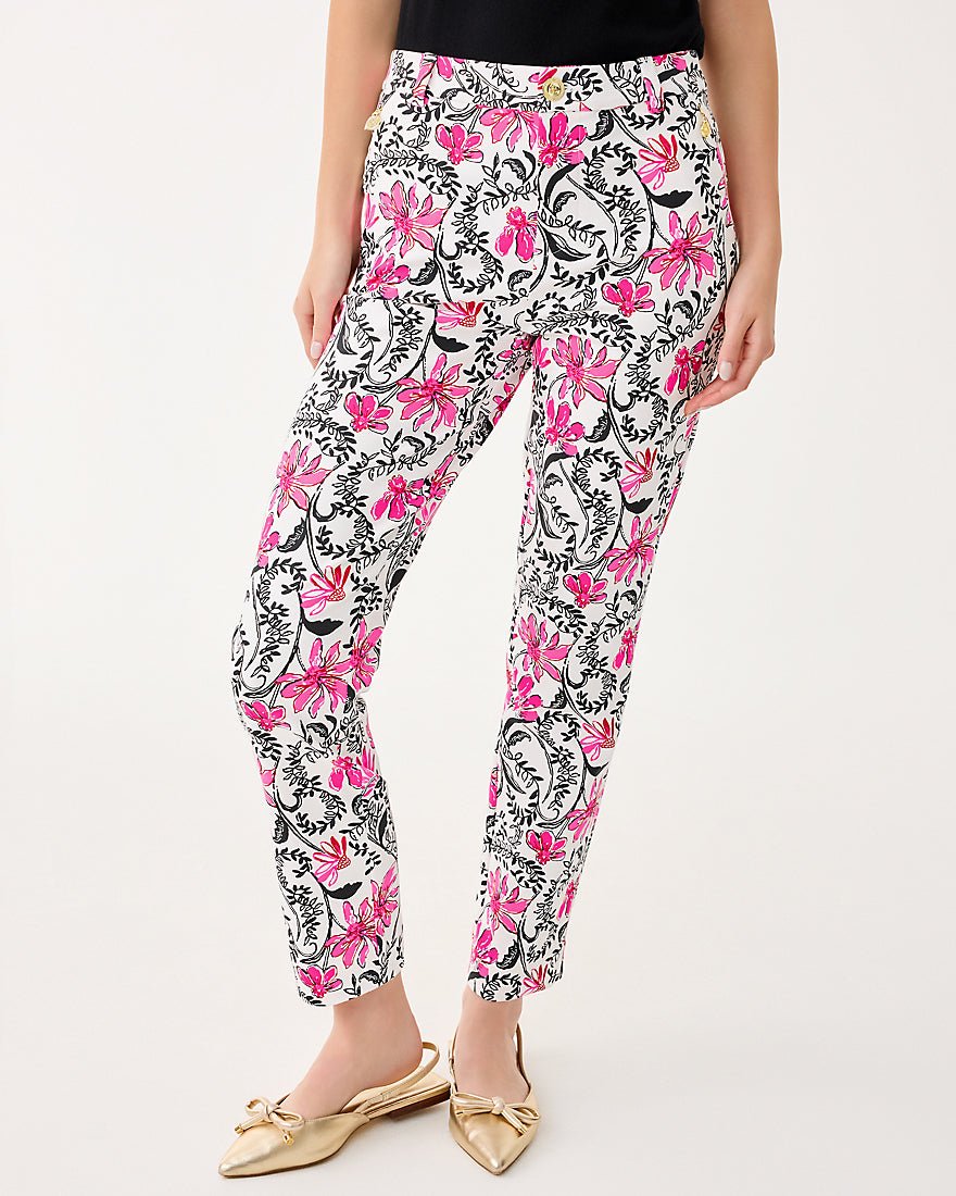 Lilly Pulitzer - Ana High Rise Pant - Coconut Sunshine Seekers