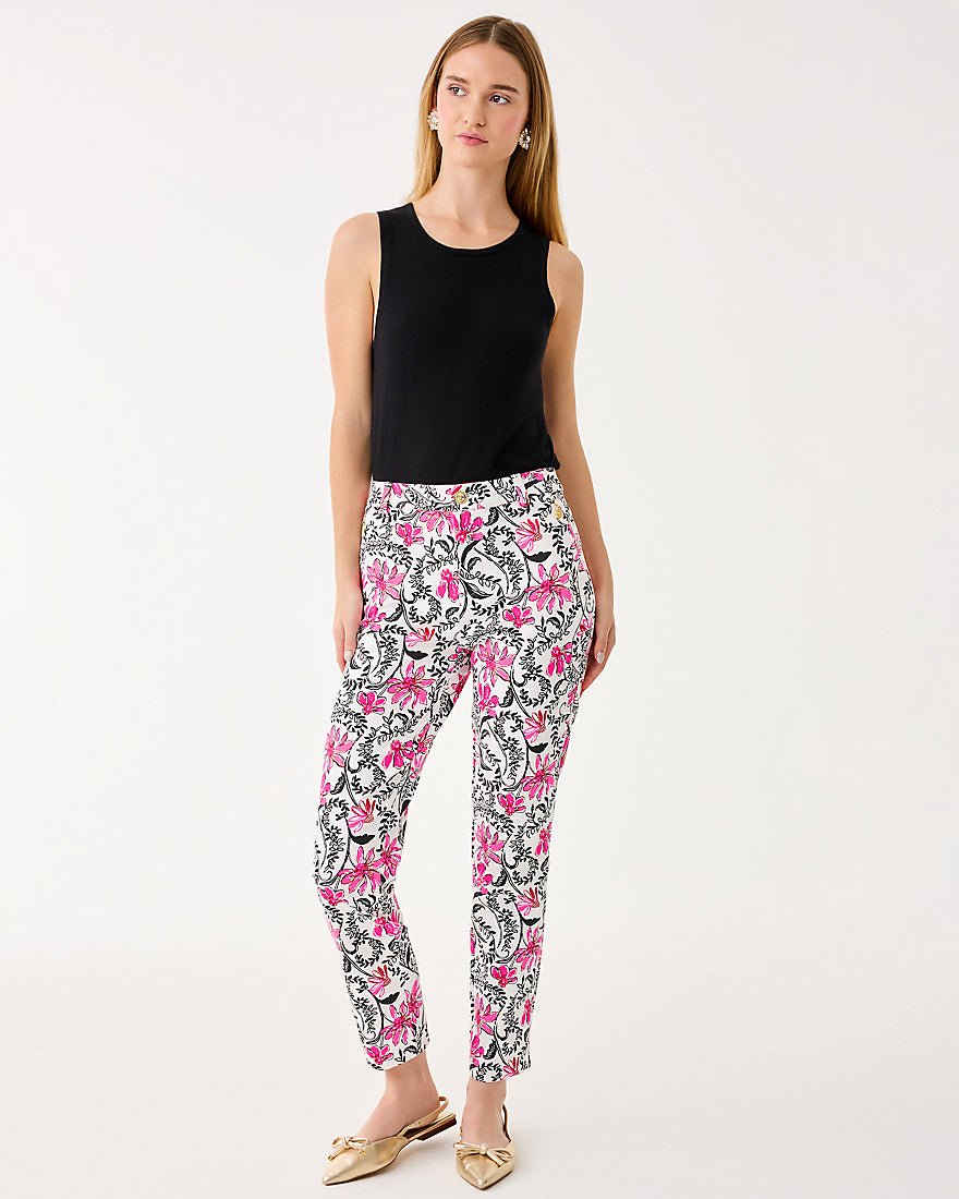 Lilly Pulitzer - Ana High Rise Pant - Coconut Sunshine Seekers