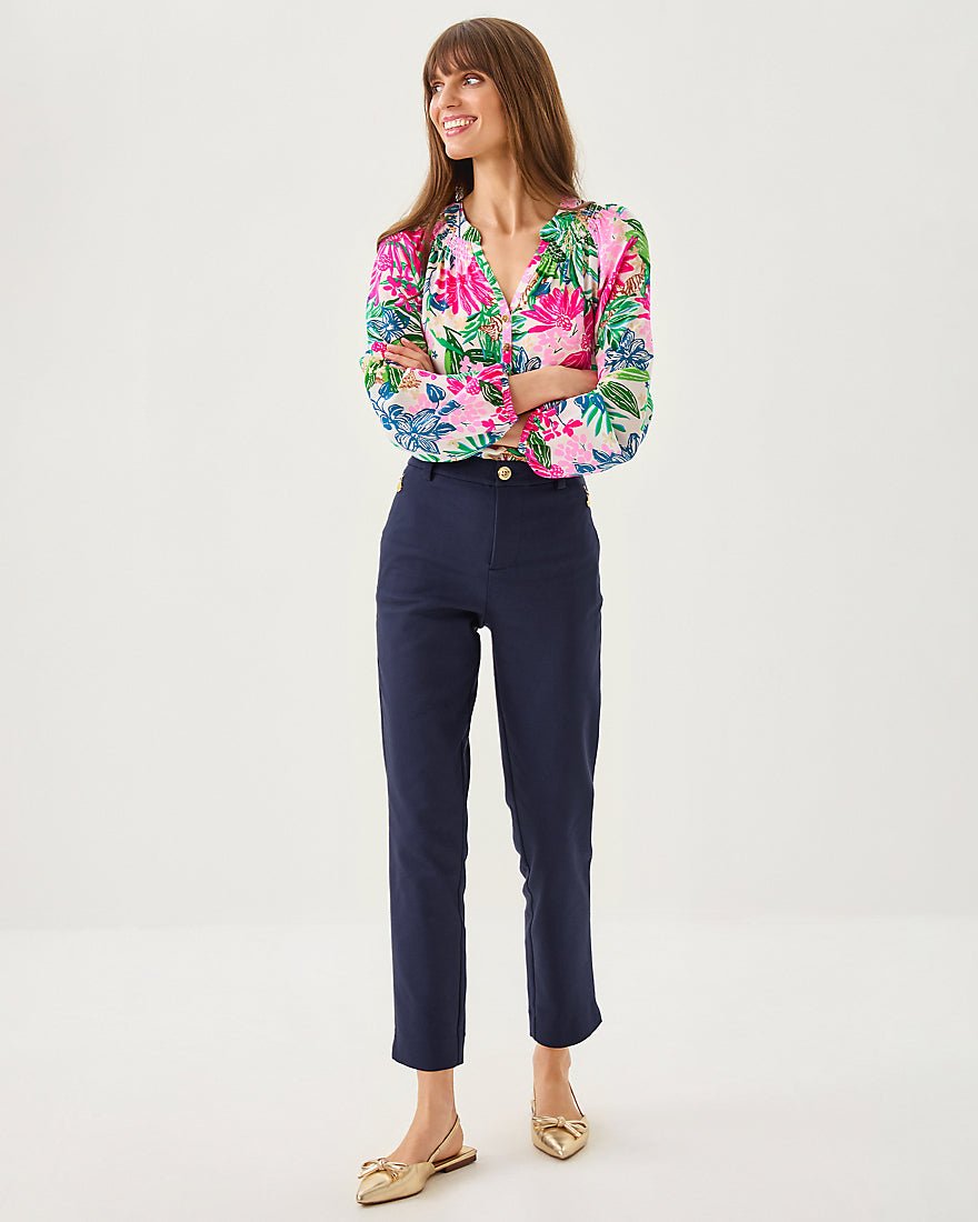 Ana High Rise Pant - True Navy