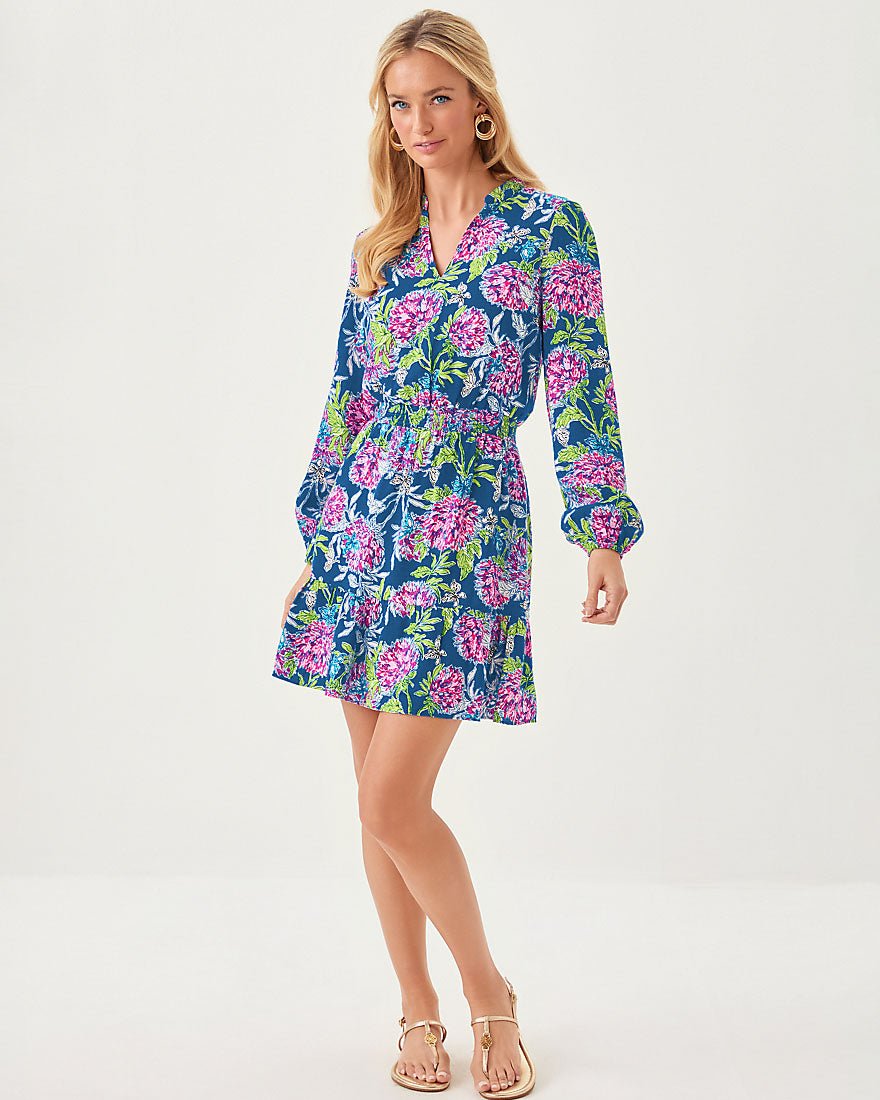 Axton Dress - Multi Dahlia Licious