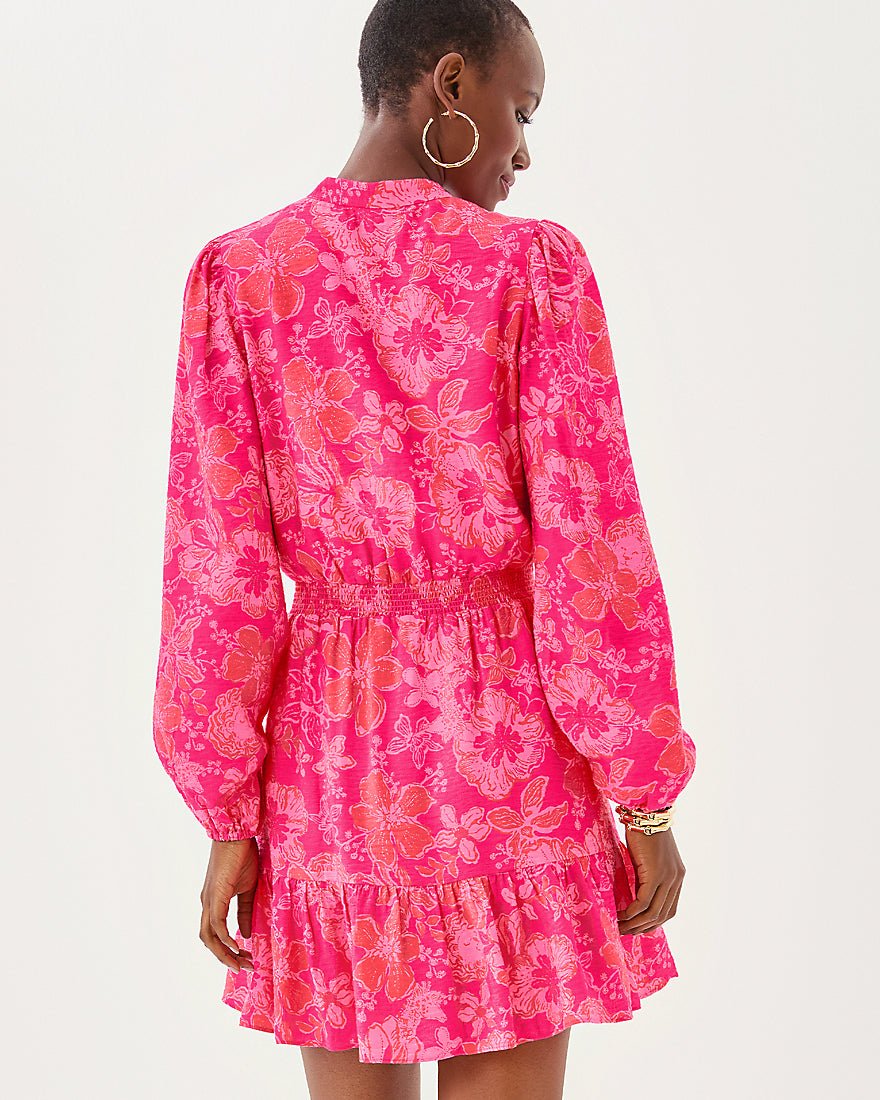 Axton Dress - Sun Shell Pink Big Party