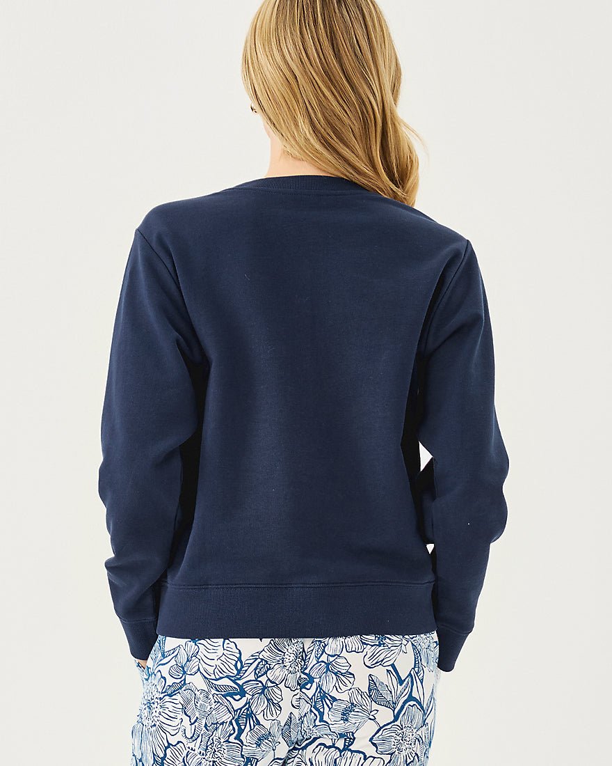 Ballad Long Sleeve Sweatshirt - Low Tide Navy Go Big