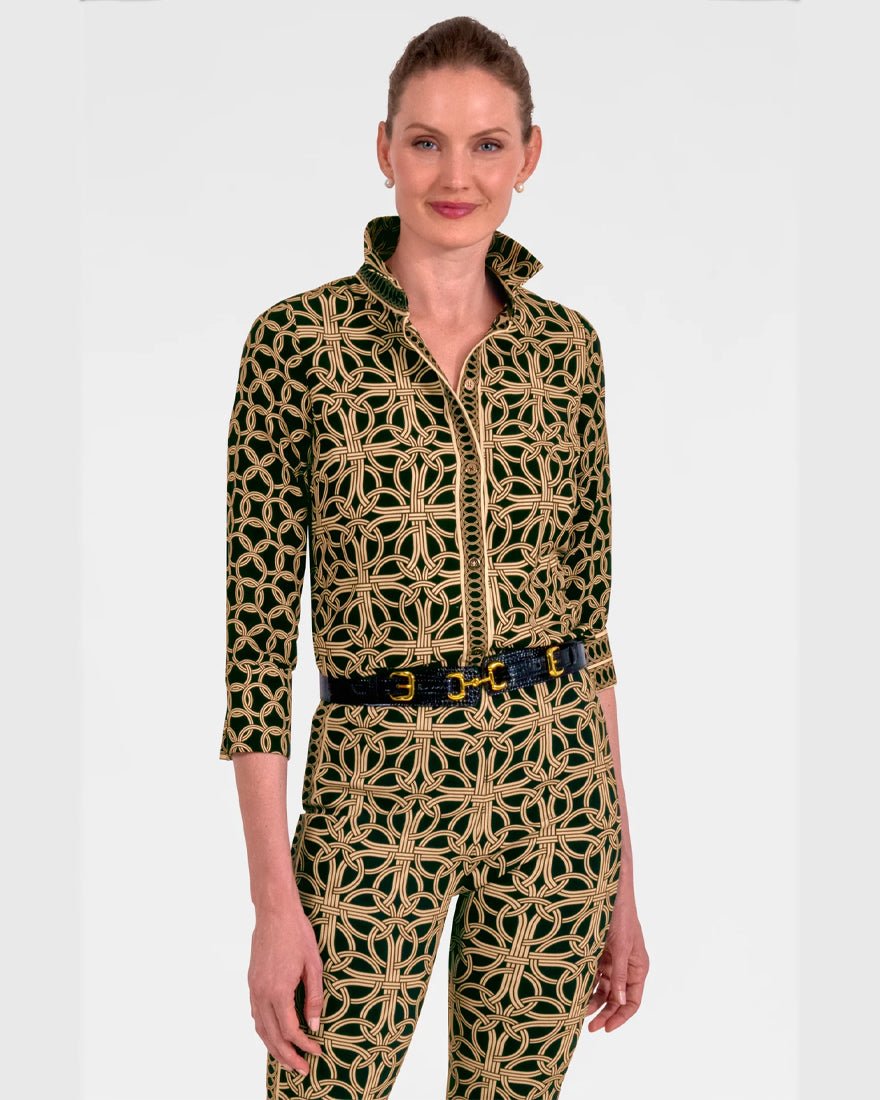 Boyfriend Shirt - Black Ring Toss