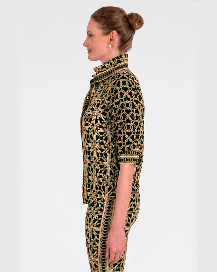 Boyfriend Shirt - Black Ring Toss