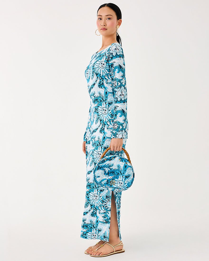 Lilly Pulitzer - Breena Upf 50 Plus Maxi Dress - Bellevue Blue Lilly Gulls