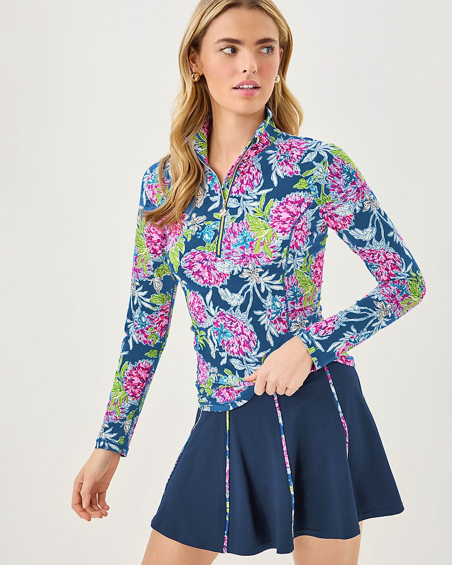 Bungalo High Rise Skort Upf 50 Plus - Multi Dahlia Licious