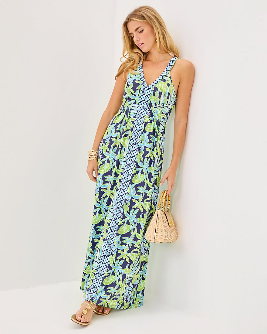 Carmilla Maxi Dress - Sapphire Pool Tropical Tango