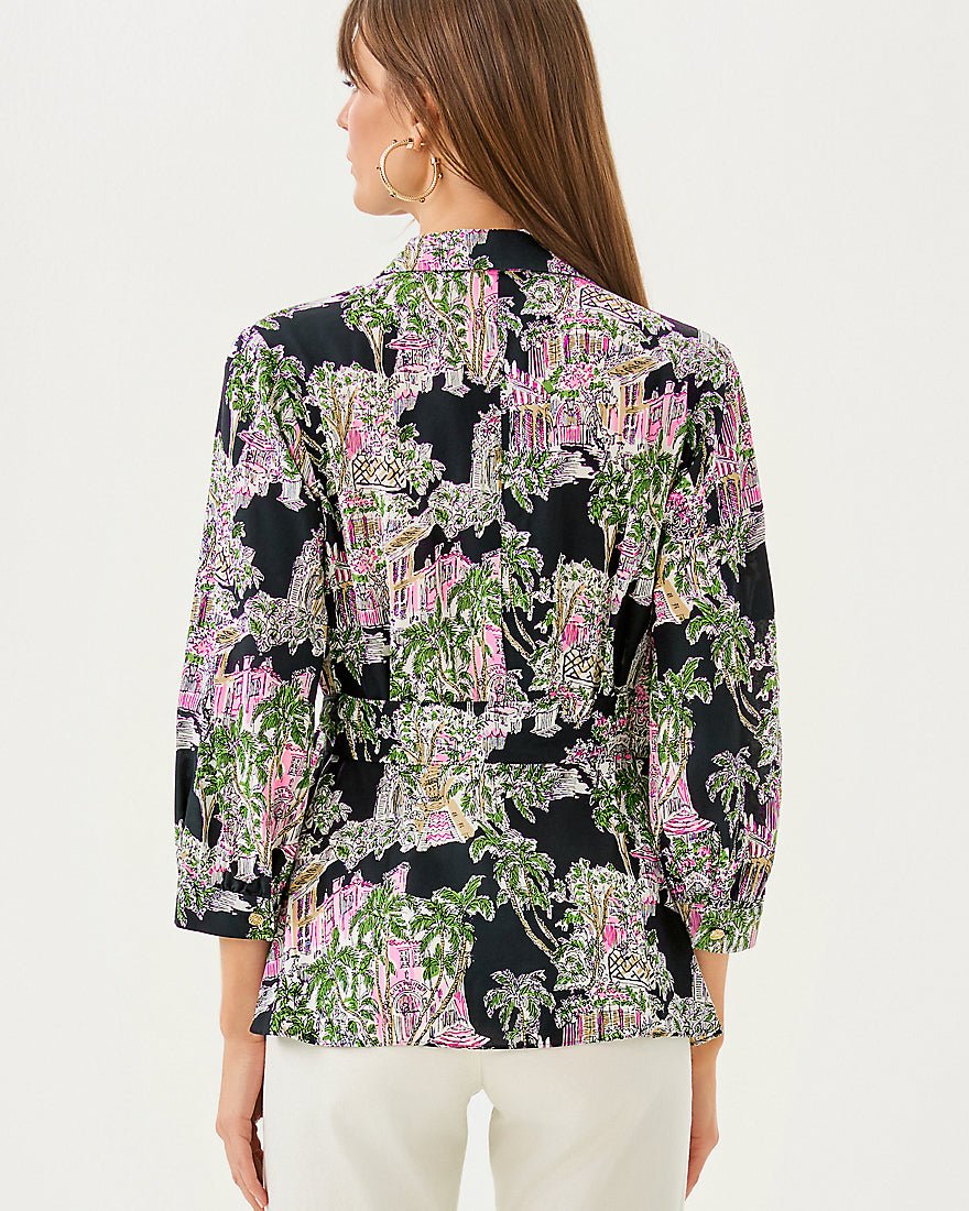 Casia Tunic Top - Onyx Pb Anniversary Toile