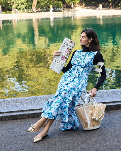 Lilly Pulitzer - Clarajane Stretch Maxi Shift Dress - Bellevue Blue Lilly Gulls