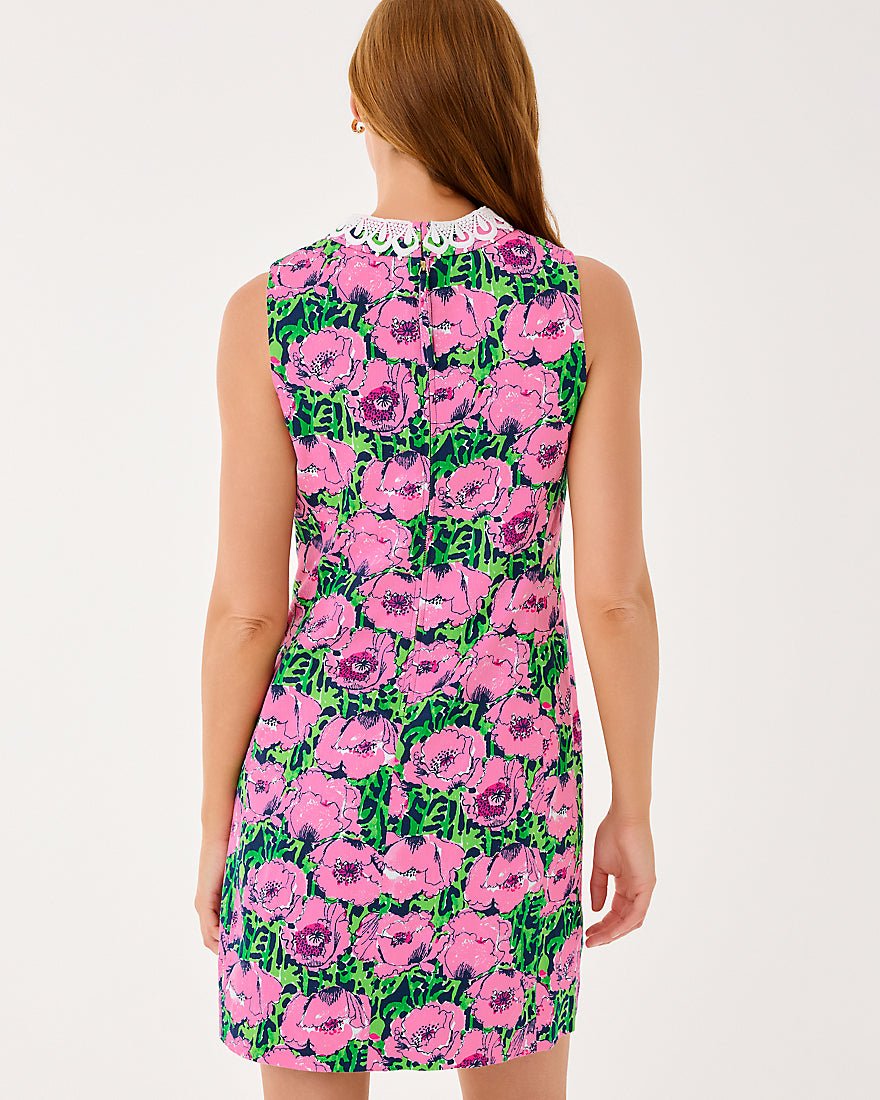 Cleodora Stretch Shift Dress - Low Tide Navy Florrie