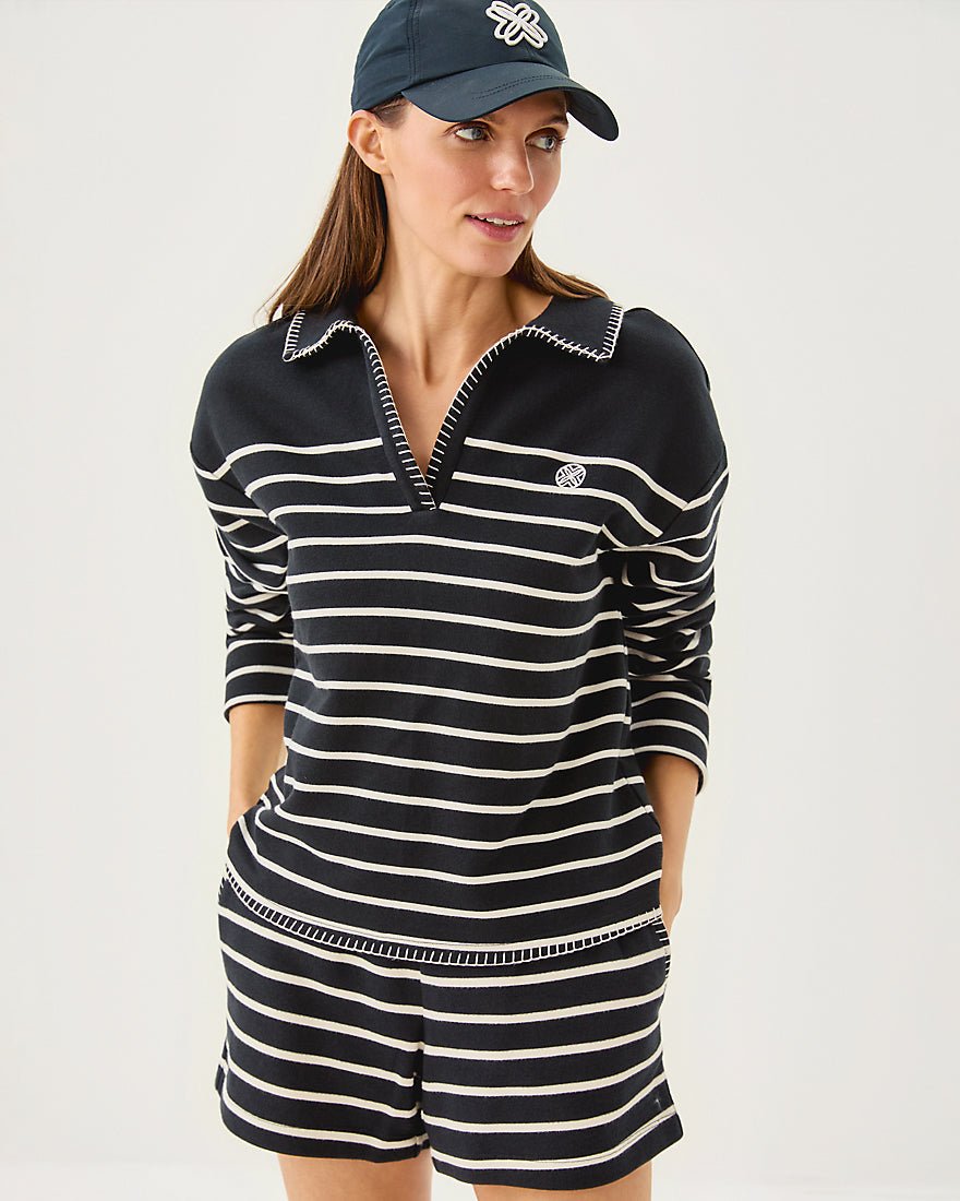 Corvaya Pullover - Noir Legacy Stripe