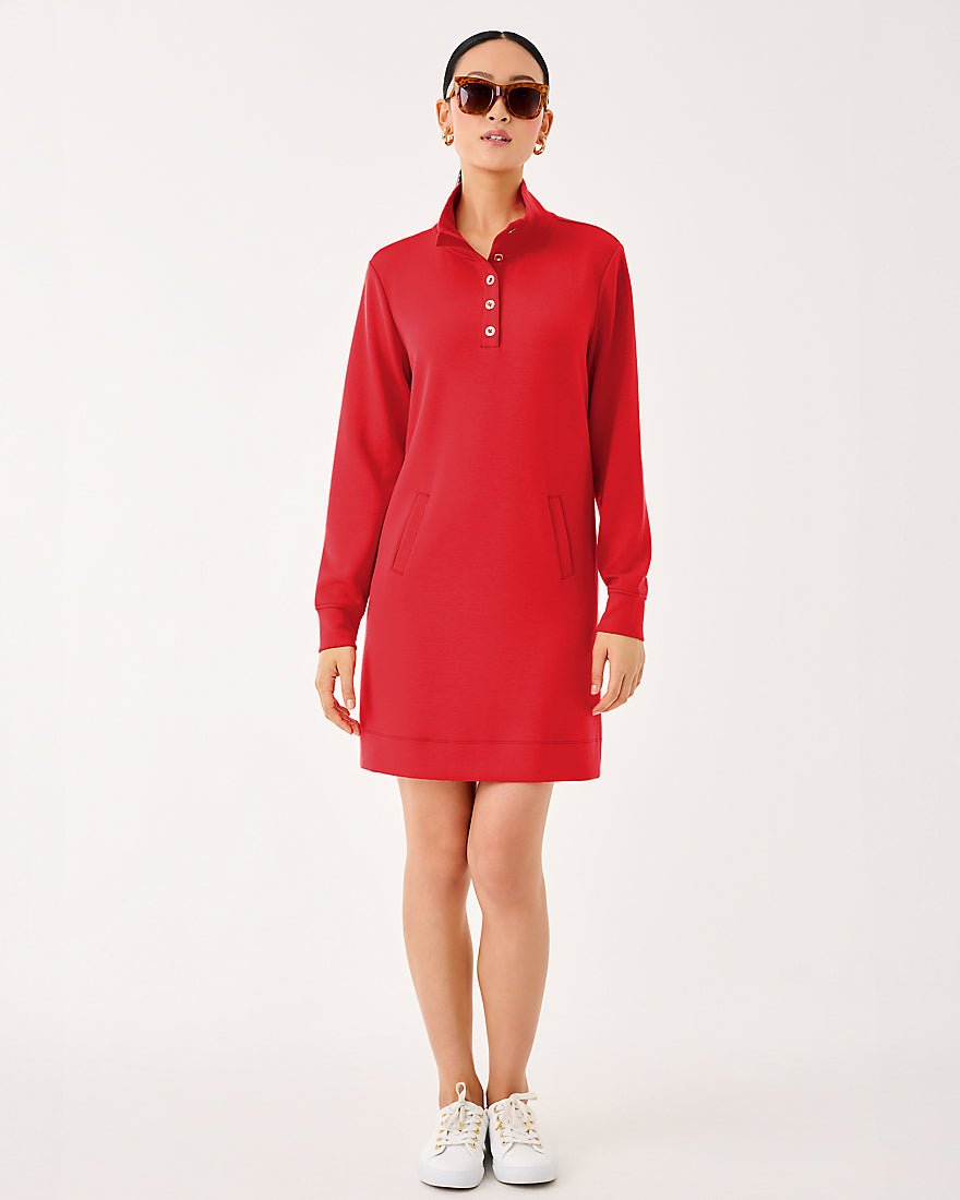 Cowie Dress Upf 50 Plus - Cranberry Red