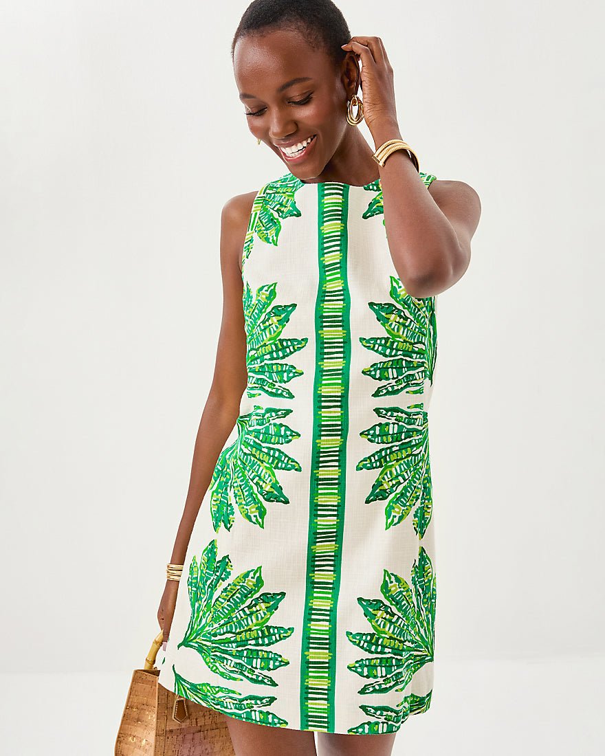 Devyn Stretch Shift Dress - Kitts Green Shady Babe