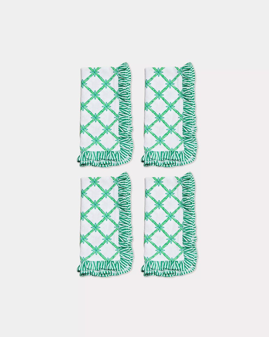 Dinner Napkin - Multi Simple Bamboo Trellis