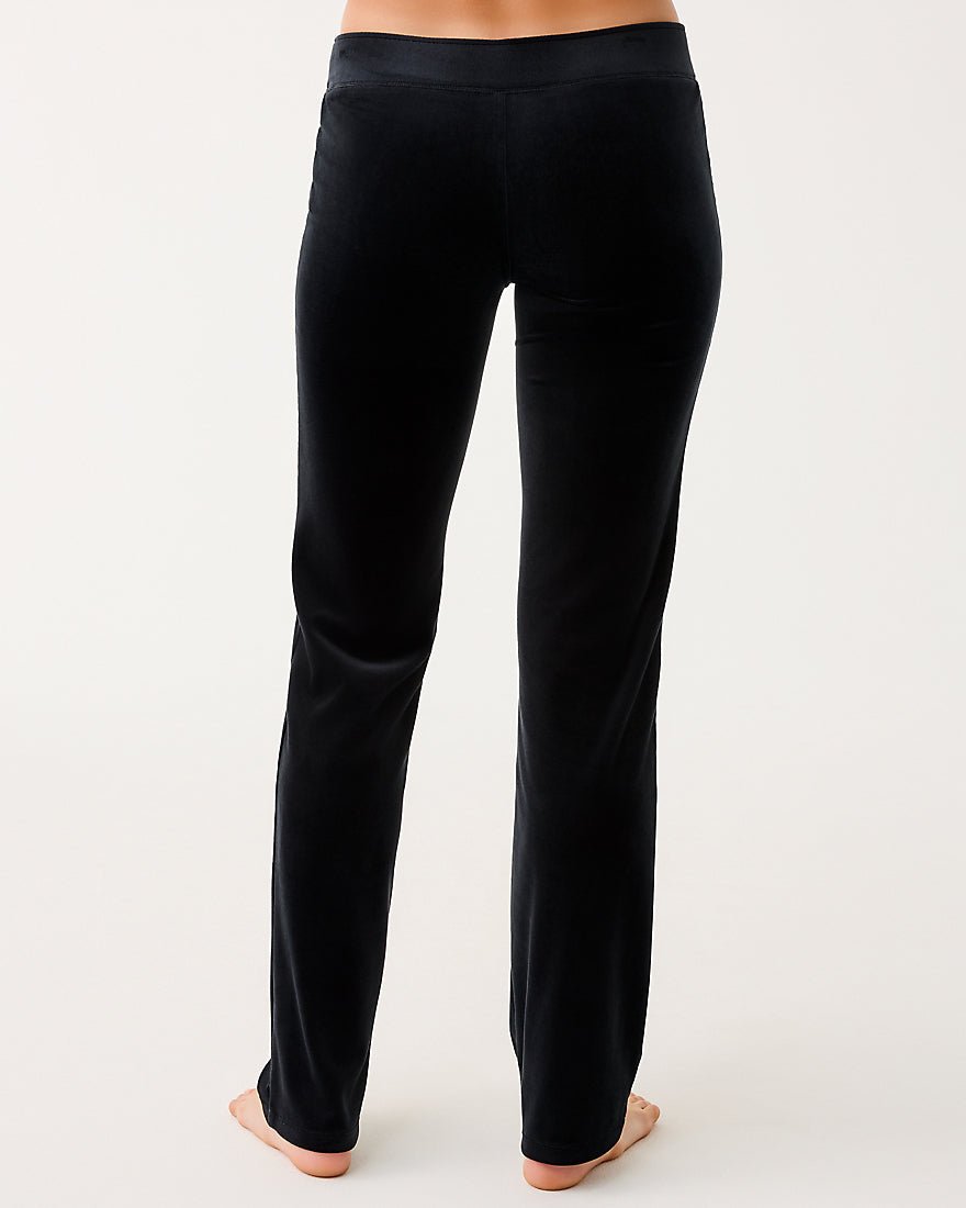 Lilly Pulitzer - Dorsey Velour Pant - Noir