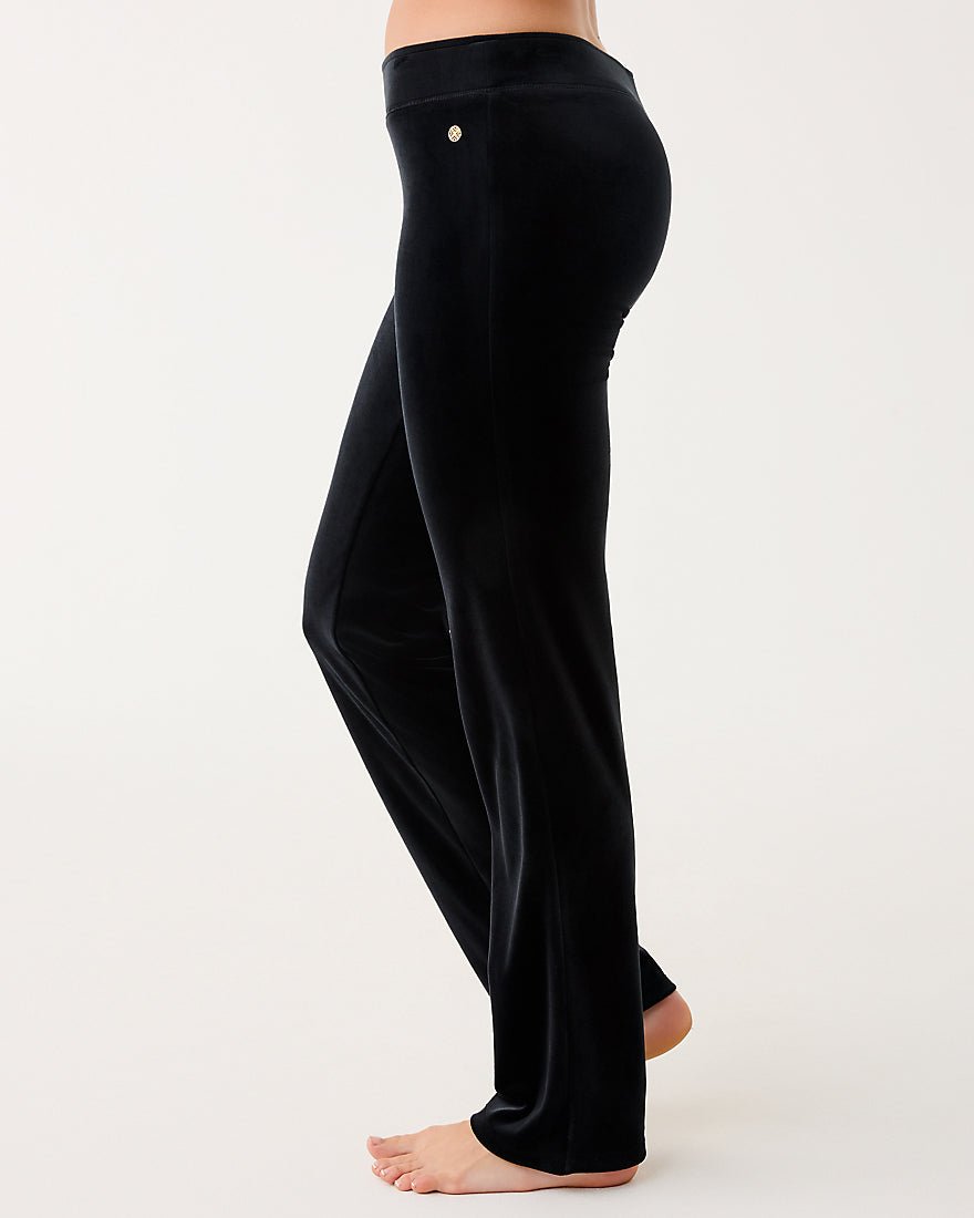 Lilly Pulitzer - Dorsey Velour Pant - Noir